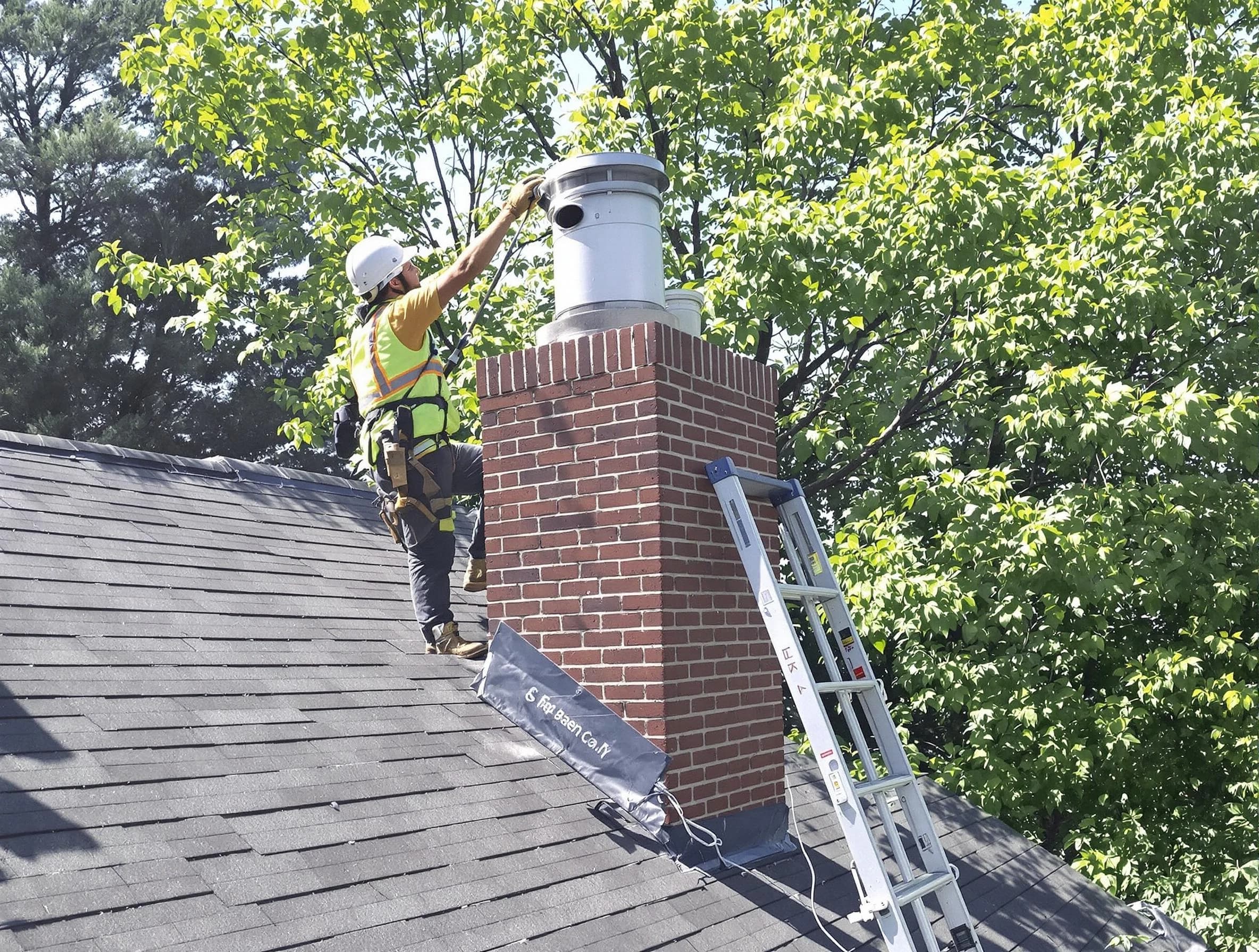 Chimney liner inspection by Randolph Chimney Sweep in Randolph, NJ