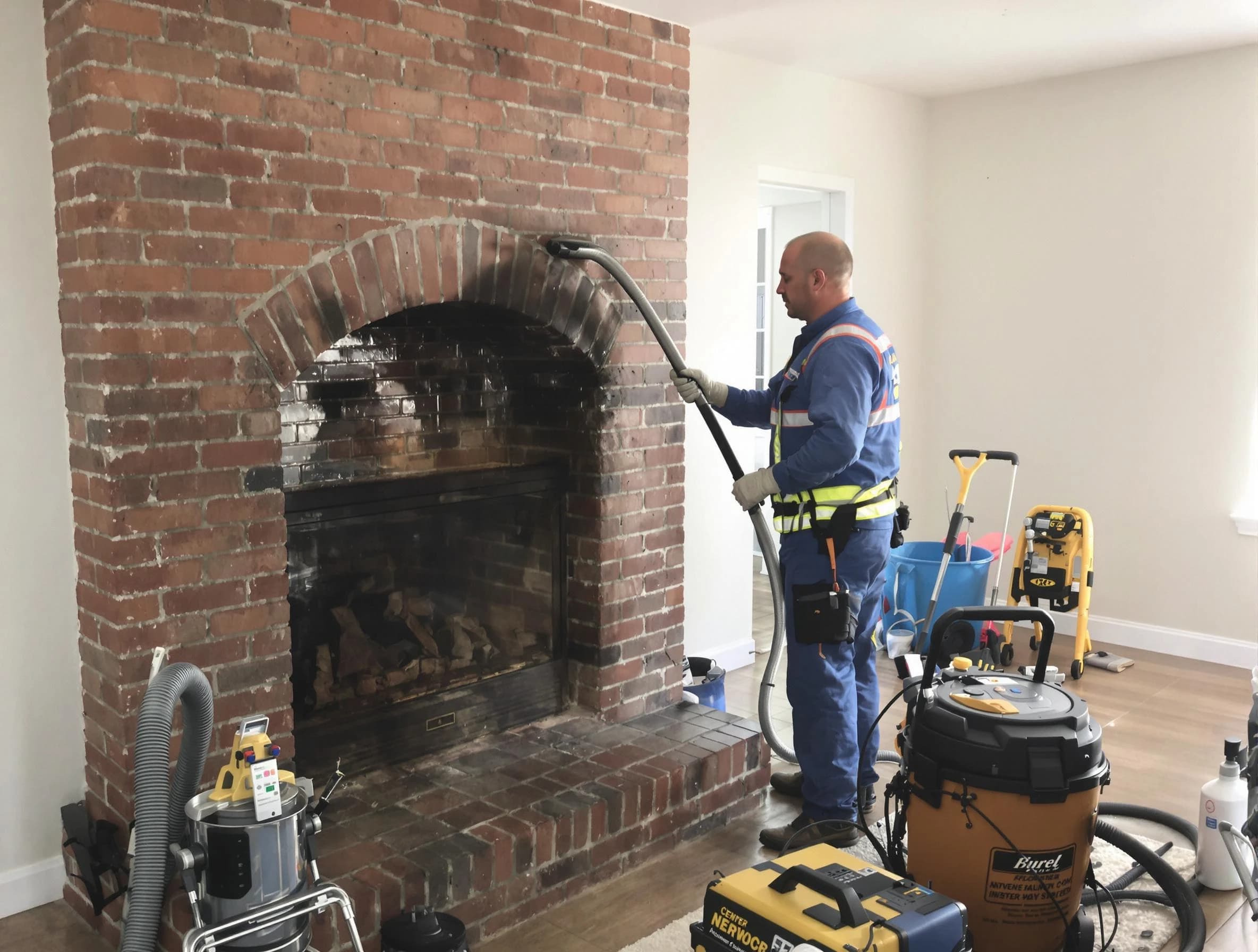 Randolph Chimney Sweep expert performing detailed chimney sweep in Randolph, NJ