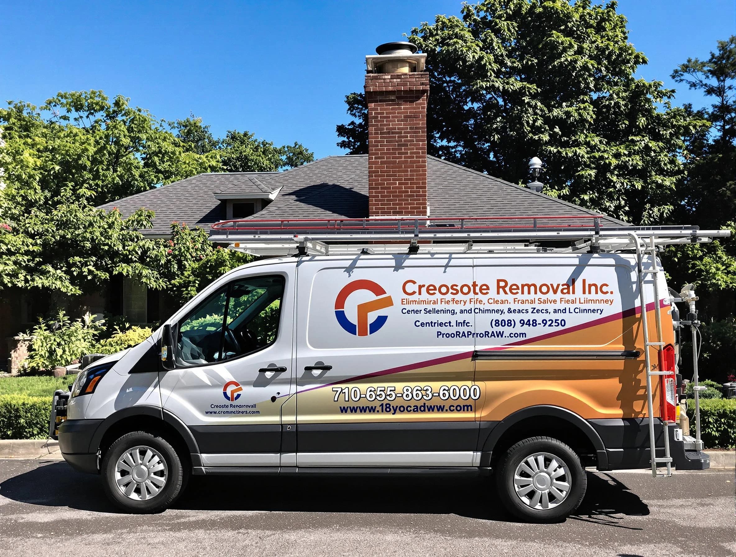 Randolph Chimney Sweep technician removing creosote safely in Randolph, NJ