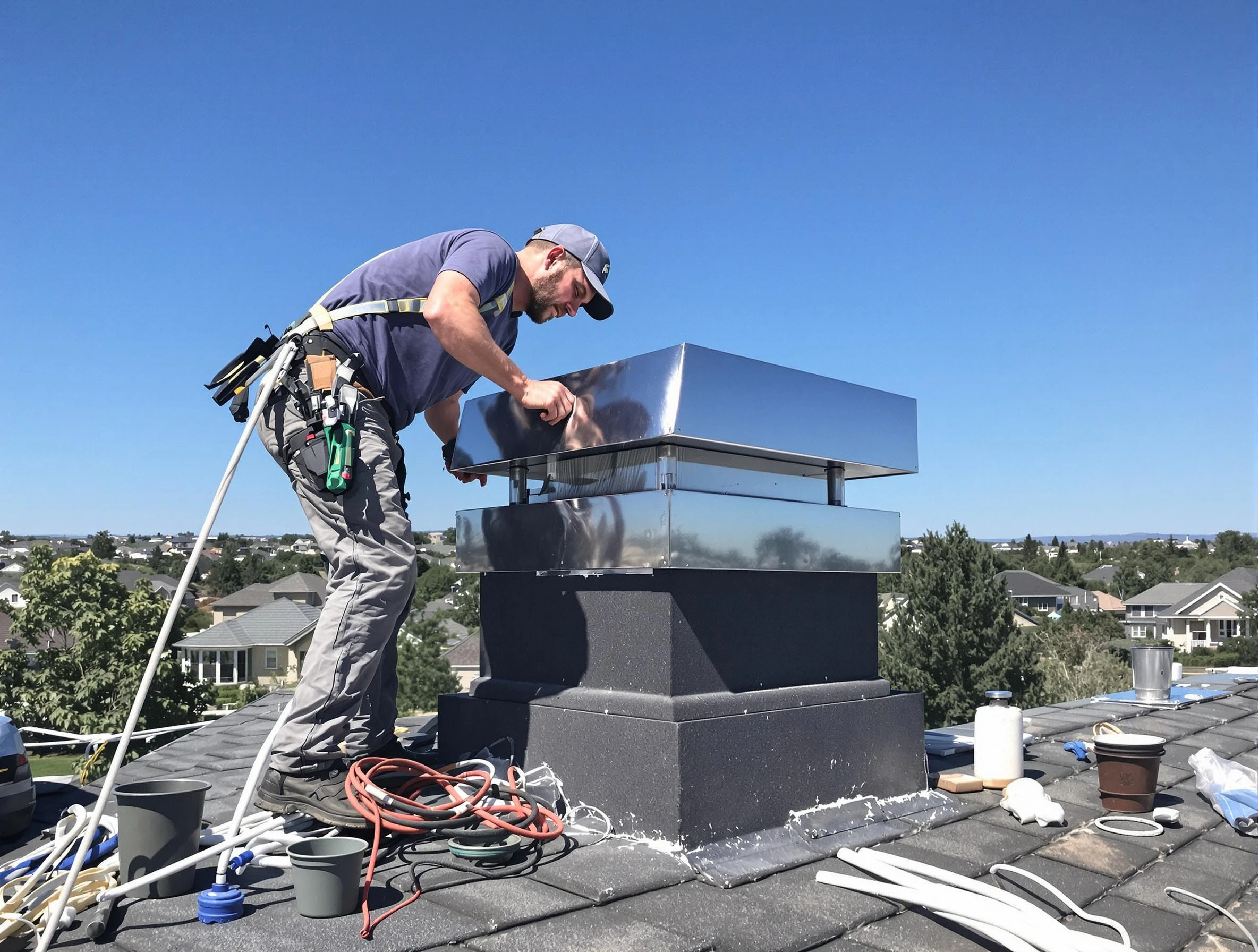 Chimney Cap Services in Randolph
